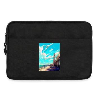 Brighton Angleterre Royaume-Uni Affiche de voyage vintage souvenir - Sacoche pour ordinateur portable 13 pouces - noir - Devant