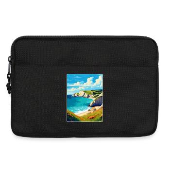 Lulworth Cove, England, Vereinigtes Königreich, Reiseposter, Souvenir - Laptoptasche 13" - Schwarz - Vorne