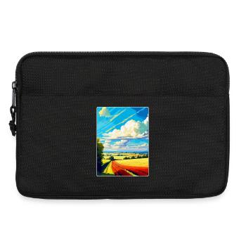 Lincolnshire Wolds Vintage Reiseposter Souvenir - Laptoptasche 13" - Schwarz - Vorne