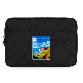 North Devon Vintage Travel Poster Souvenir WPA - Laptop bag 13" - black - Front