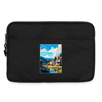 Pitlochry Scotland Uk Travel Poster Souvenir WPA - Laptop bag 13" - black - Front