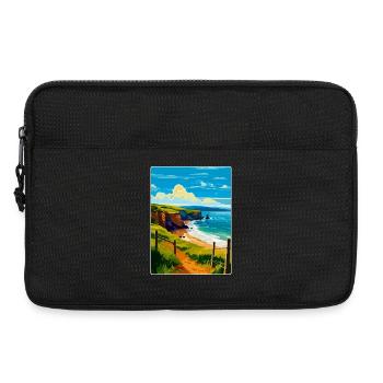 Devon West Country Vintage Travel Poster Souvenir - Laptop bag 13" - black - Front