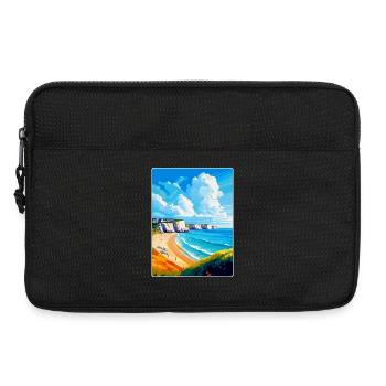 Dover England Uk Vintage Reiseplakat Souvenir - Laptoptasche 13" - Schwarz - Vorne