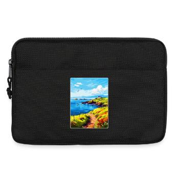 Isle Of Seil Schottland UK Vintage Reiseposter WPA - Laptoptasche 13" - Schwarz - Vorne