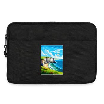 Flamborough Head England Uk Vintage Reiseposter - Laptoptasche 13" - Schwarz - Vorne