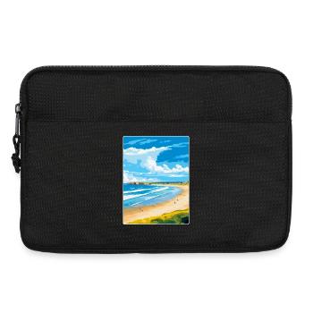 Portstewart Strand Ireland Uk Travel Poster WPA - Laptop bag 13" - black - Front