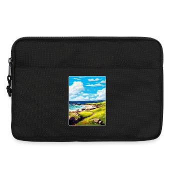 Isle Of Coll Schottland UK Vintage Reiseposter WPA - Laptoptasche 13" - Schwarz - Vorne