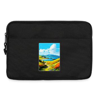 Isle Of Kerrera Schottland Vereinigtes Königreich Vintage Reiseposter - Laptoptasche 13" - Schwarz - Vorne