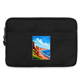 Torquay Cliffs England Uk Vintage Reiseposter - Laptoptasche 13" - Schwarz - Vorne
