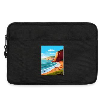 Torquay Cliffs England Uk Vintage Reiseposter - Laptoptasche 13" - Schwarz - Vorne