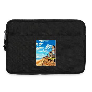 Herne Bay Angleterre Royaume-Uni Affiche de voyage vintage WPA Art - Sacoche pour ordinateur portable 13 pouces - noir - Devant
