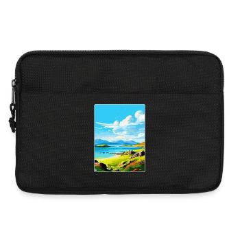 Isle Of Jura Schottland Vereinigtes Königreich Vintage Reiseposter WPA - Laptoptasche 13" - Schwarz - Vorne