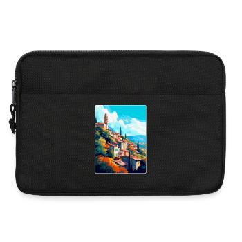 Grasse Frankreich Vintage Reiseposter WPA Souvenir - Laptoptasche 13" - Schwarz - Vorne