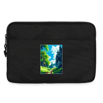 Vienna Woods Austria Vintage Travel Poster WPA Art - Laptop bag 13" - black - Front