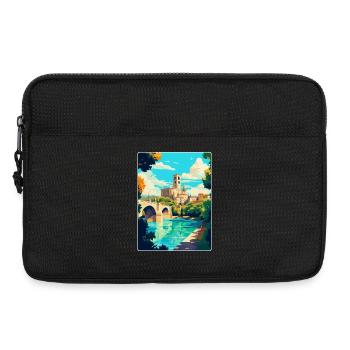 Avignon Frankreich Vintage Reiseplakat Souvenir WPA - Laptoptasche 13" - Schwarz - Vorne