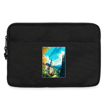 Baden Baden Germany Vintage Travel Poster Souvenir - Laptop bag 13" - black - Front