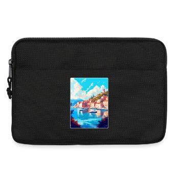 Hvar Kroatien Vintage Reiseposter WPA Souvenir - Laptoptasche 13" - Schwarz - Vorne