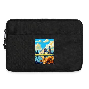 Loiretal Frankreich Vintage Reiseplakat Souvenir - Laptoptasche 13" - Schwarz - Vorne