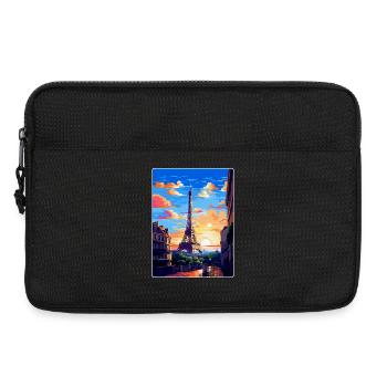 Paris Frankreich Vintage Reiseposter WPA Souvenir - Laptoptasche 13" - Schwarz - Vorne