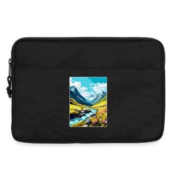 Hohe Tauern Österreich Vintage Reiseplakat Souvenir - Laptoptasche 13" - Schwarz - Vorne