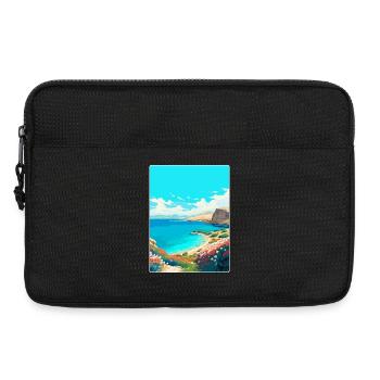 Insel Pag Kroatien Vintage Reiseplakat Souvenir - Laptoptasche 13" - Schwarz - Vorne