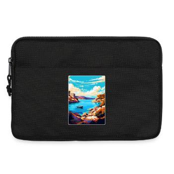 Kornati Kroatien Vintage Reiseplakat Souvenir WPA - Laptoptasche 13" - Schwarz - Vorne