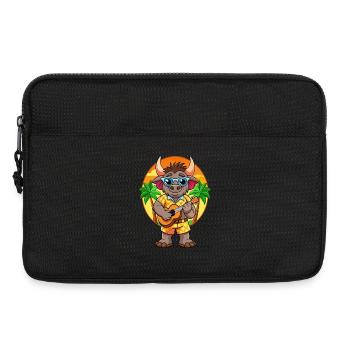 Lunettes de soleil de plage d’été Funny Buffalo Cartoon - Sacoche pour ordinateur portable 13 pouces - noir - Devant