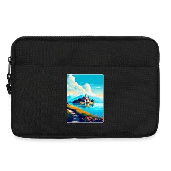 Visovac Kroatien Vintage Reiseplakat Souvenir WPA - Laptoptasche 13" - Schwarz - Vorne