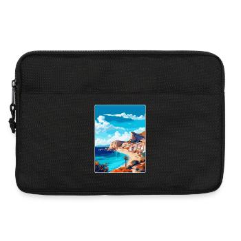 Costa Blanca Spanien Vintage Reise Poster Souvenir - Laptoptasche 13" - Schwarz - Vorne