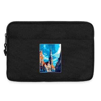 Middelburg Niederlande Vintage Reiseplakat WPA - Laptoptasche 13" - Schwarz - Vorne