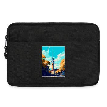 Dortmund Deutschland Vintage Reiseplakat Souvenir - Laptoptasche 13" - Schwarz - Vorne