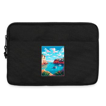 Minorque Espagne Affiche de voyage vintage WPA Souvenir - Sacoche pour ordinateur portable 13 pouces - noir - Devant