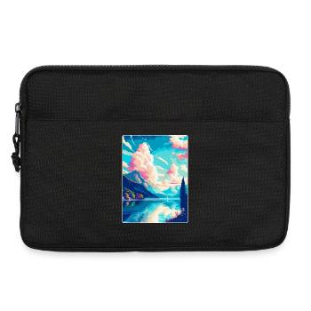 Burgenstock Suisse Affiche de voyage vintage WPA - Sacoche pour ordinateur portable 13 pouces - noir - Devant