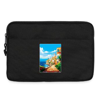 Heraklion Griechenland Vintage Reiseplakat Souvenir - Laptoptasche 13" - Schwarz - Vorne