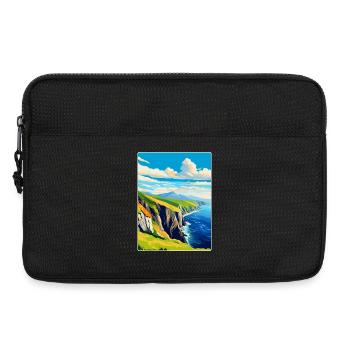 Slieve League Irland Uk Vintage Reiseposter WPA - Laptoptasche 13" - Schwarz - Vorne