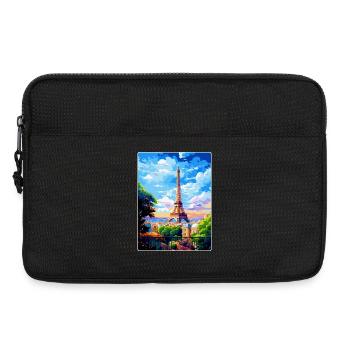 Paris Frankreich Vintage Reiseposter WPA Souvenir - Laptoptasche 13" - Schwarz - Vorne