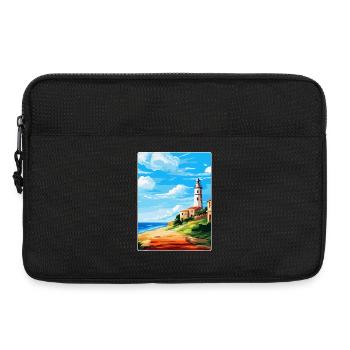 Faro Portugal Vintage Reiseposter WPA Souvenir - Laptoptasche 13" - Schwarz - Vorne