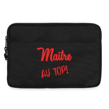 MEISTER. MEISTER. VIELEN DANK. DANKE, MEISTER - Laptoptasche 13" - Schwarz - Vorne