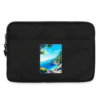 Brela Kroatien Vintage Reiseposter WPA Souvenir - Laptoptasche 13" - Schwarz - Vorne