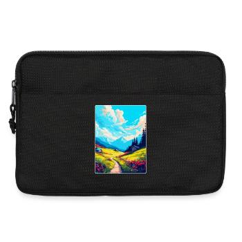 Schrattenfluh Switzerland Vintage Travel Poster - Laptop bag 13" - black - Front