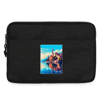 Lovran Kroatien Vintage Reiseplakat Souvenir WPA - Laptoptasche 13" - Schwarz - Vorne