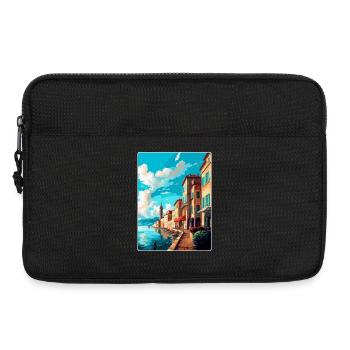 Bayonne Frankreich Vintage Reiseplakat Souvenir WPA - Laptoptasche 13" - Schwarz - Vorne
