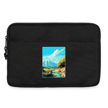 Paklenica Kroatien Vintage Reiseplakat Souvenir - Laptoptasche 13" - Schwarz - Vorne
