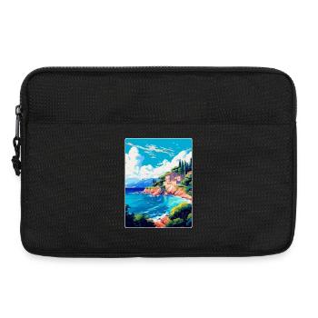 Punta Rata Kroatien Vintage Reiseplakat Souvenir - Laptoptasche 13" - Schwarz - Vorne