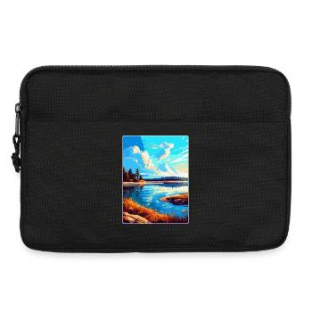 Warta Mund Polen Vintage Reiseplakat Souvenir - Laptoptasche 13" - Schwarz - Vorne