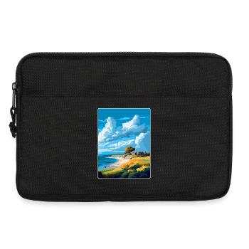 Gotland Schweden Vintage Reiseplakat Souvenir WPA - Laptoptasche 13" - Schwarz - Vorne