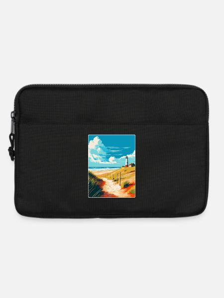 Insel Sylt Deutschland Vintage Reiseplakat Souvenir - Laptoptasche 13" - Schwarz