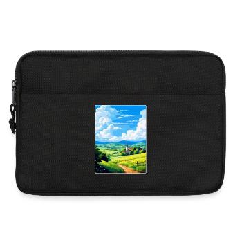 Odenwald Deutschland Vintage Reiseplakat Souvenir - Laptoptasche 13" - Schwarz - Vorne