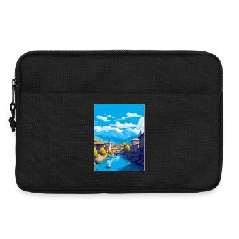 Sarajevo Bosnie-Herzégovine Affiche de voyage vintage - Sacoche pour ordinateur portable 13 pouces - noir - Devant