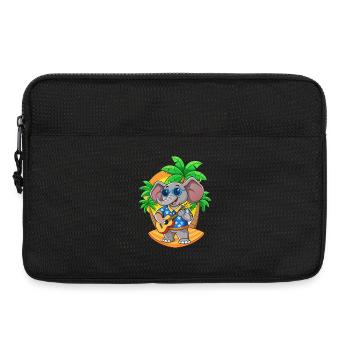 Lustige Elefant Cartoon Sommer Strand Sonnenbrille - Laptoptasche 13" - Schwarz - Vorne